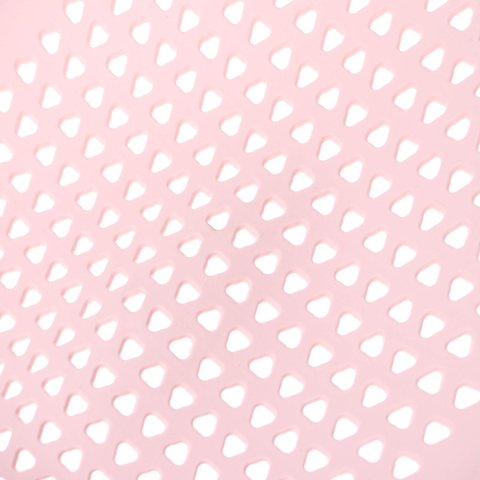 Лежак - горка для купания, цвет белый/розовый 0-6 мес, р-р 43х30х19см