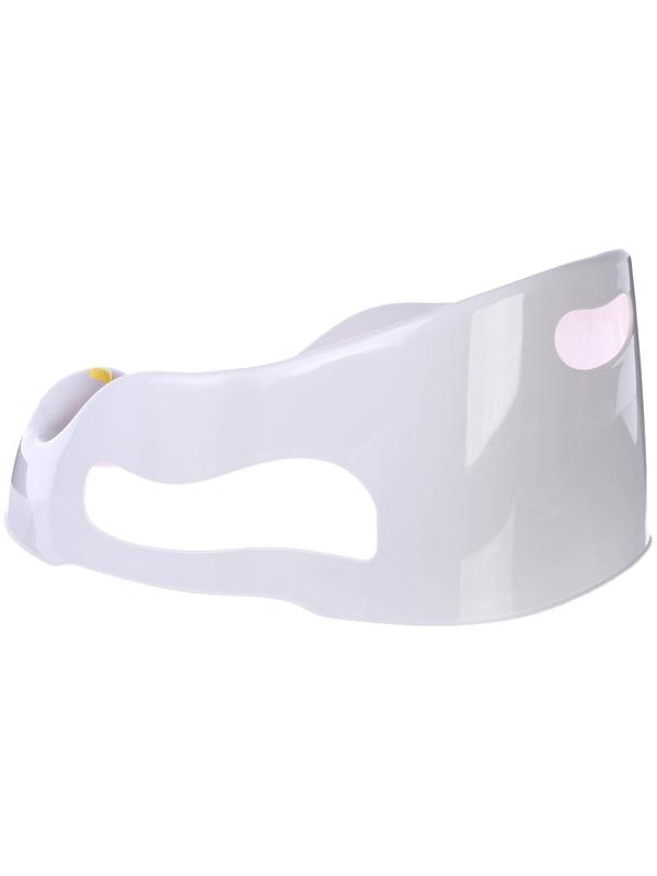 Лежак - горка для купания, цвет белый/розовый 0-6 мес, р-р 43х30х19см