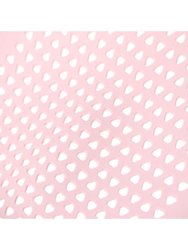 Лежак - горка для купания, цвет белый/розовый 0-6 мес, р-р 43х30х19см