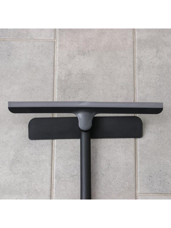 Окномойка Доляна «Элит», целлюлозная губка, поворотный силиконовый водосгон, 28×34×6 см, цвет МИКС