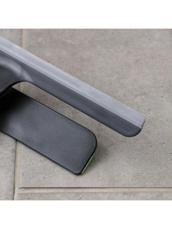 Окномойка Доляна «Элит», целлюлозная губка, поворотный силиконовый водосгон, 28×34×6 см, цвет МИКС