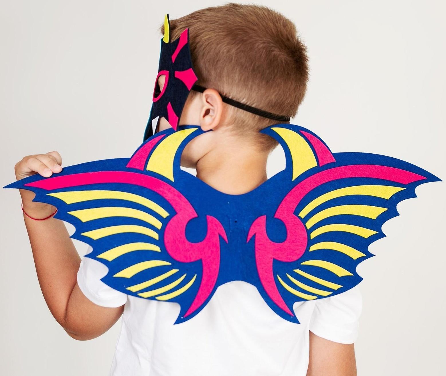 Карнавальный набор дракона, маска, крылья