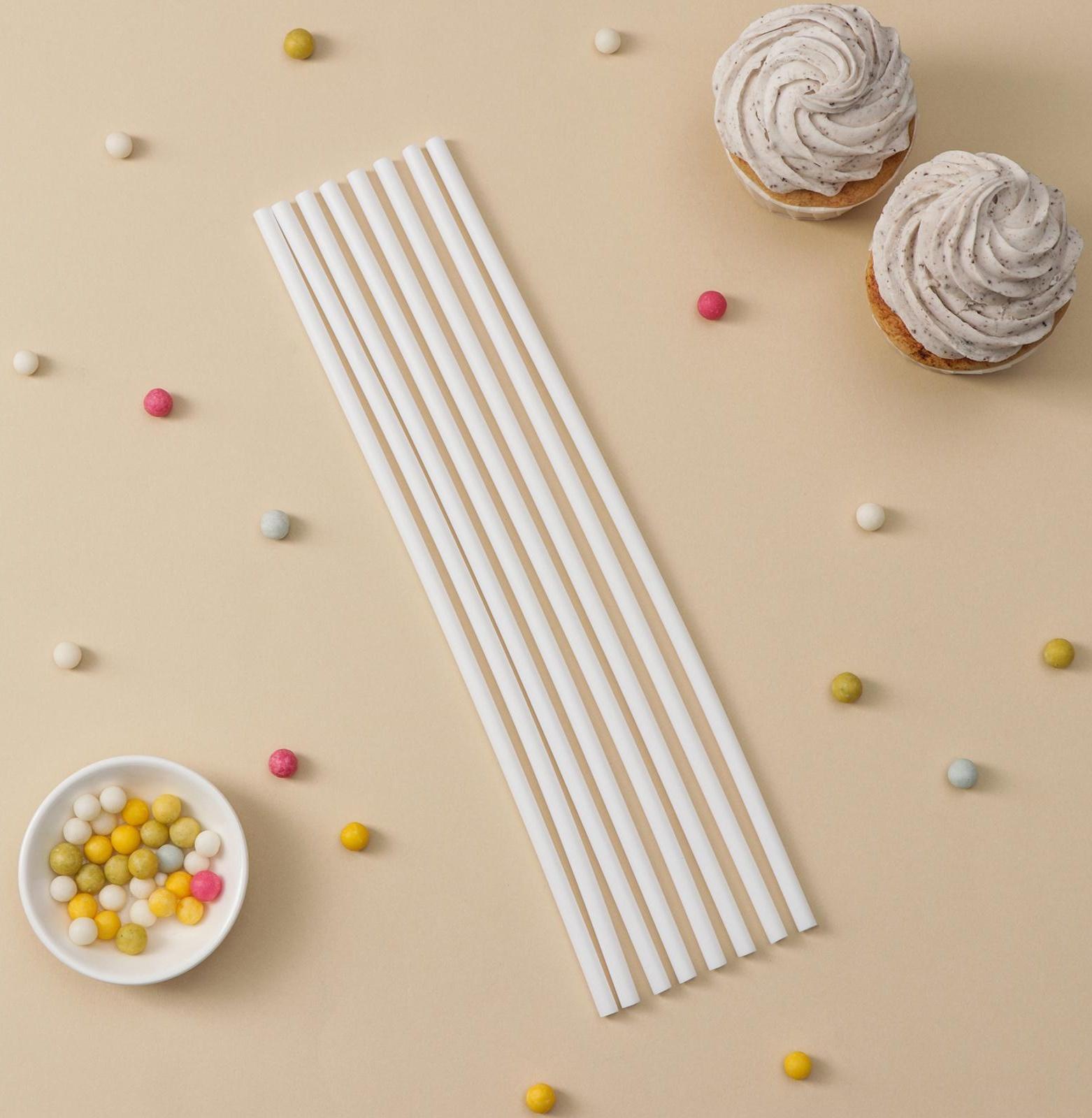 Набор палочек-дюбелей для кондитерских изделий Доляна, 8 шт, d=0.7 см, длина 30 см