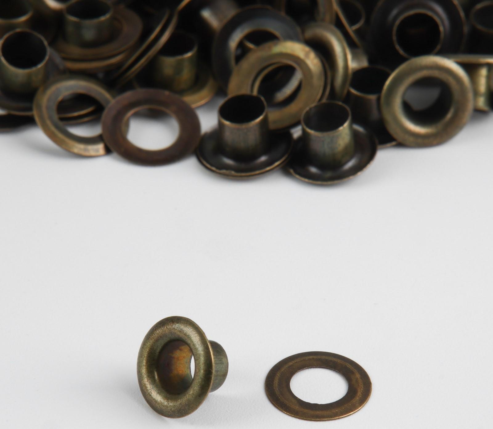 Люверс, d = 5 мм, 50 ± 5 шт, цвет антик