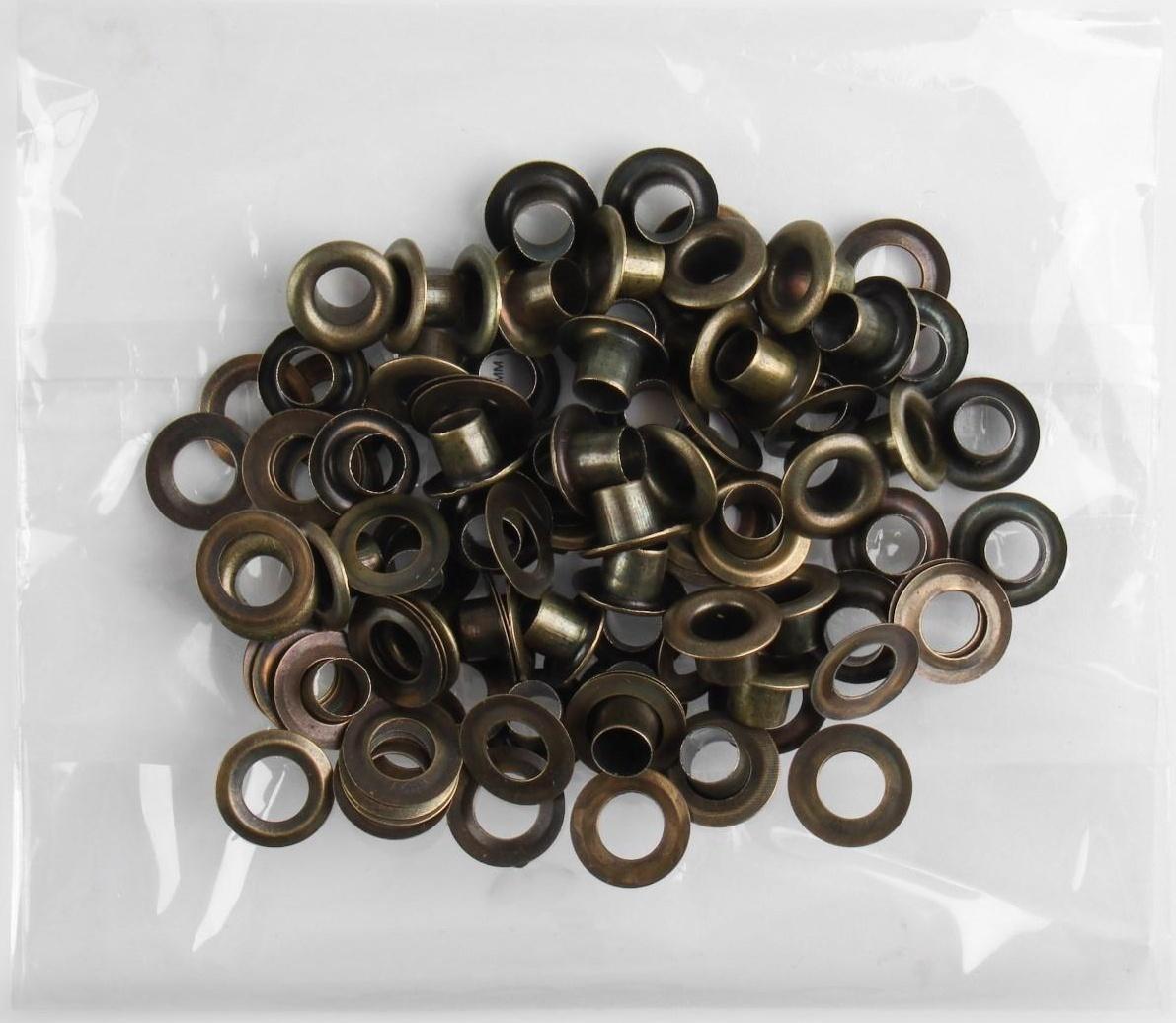 Люверс, d = 5 мм, 50 ± 5 шт, цвет антик