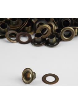 Люверс, d = 5 мм, 50 ± 5 шт, цвет антик