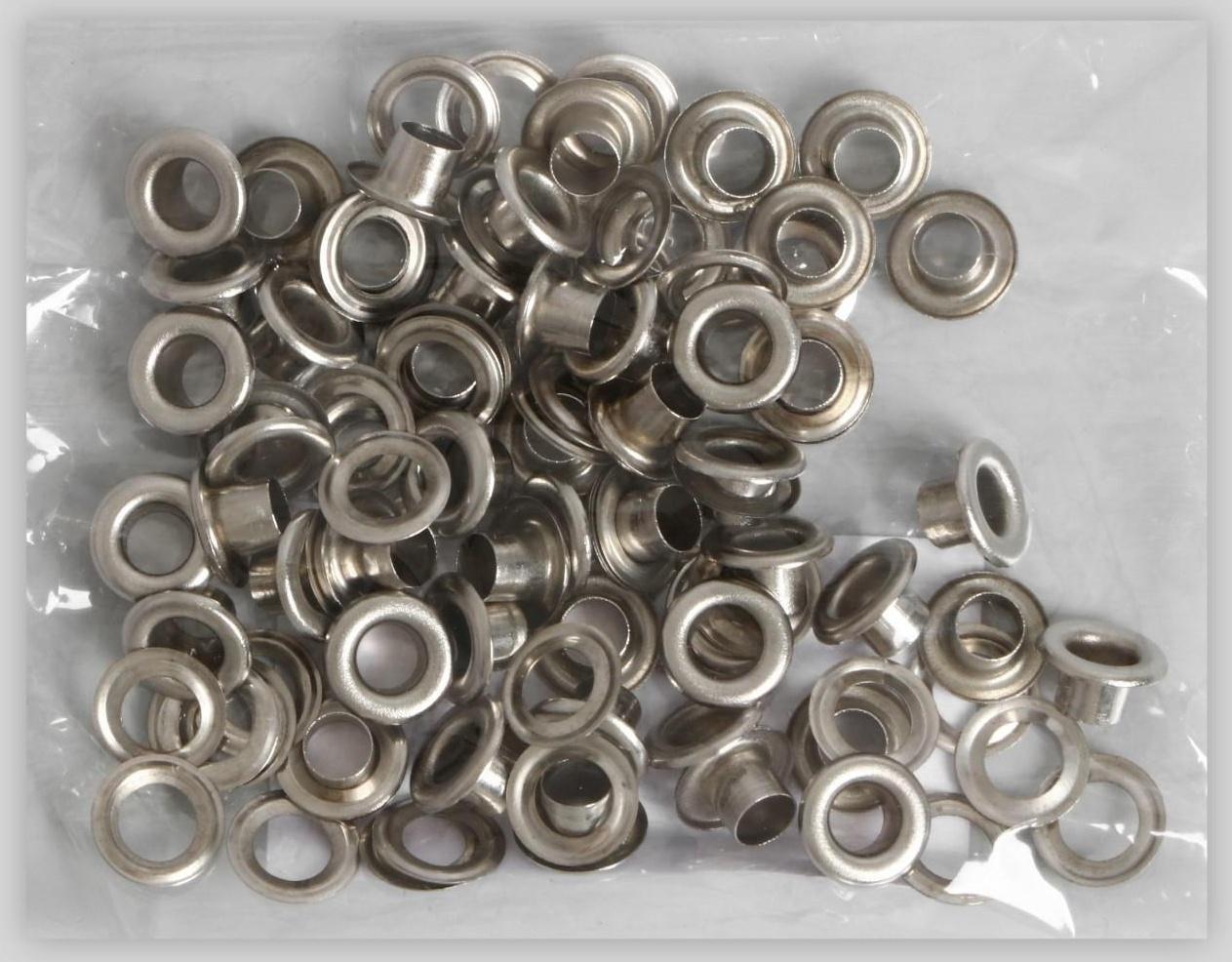 Люверс, d = 5 мм, 50 ± 5 шт, цвет никель