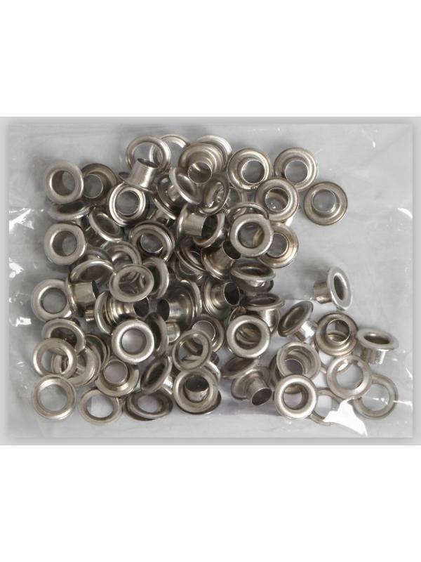 Люверс, d = 5 мм, 50 ± 5 шт, цвет никель