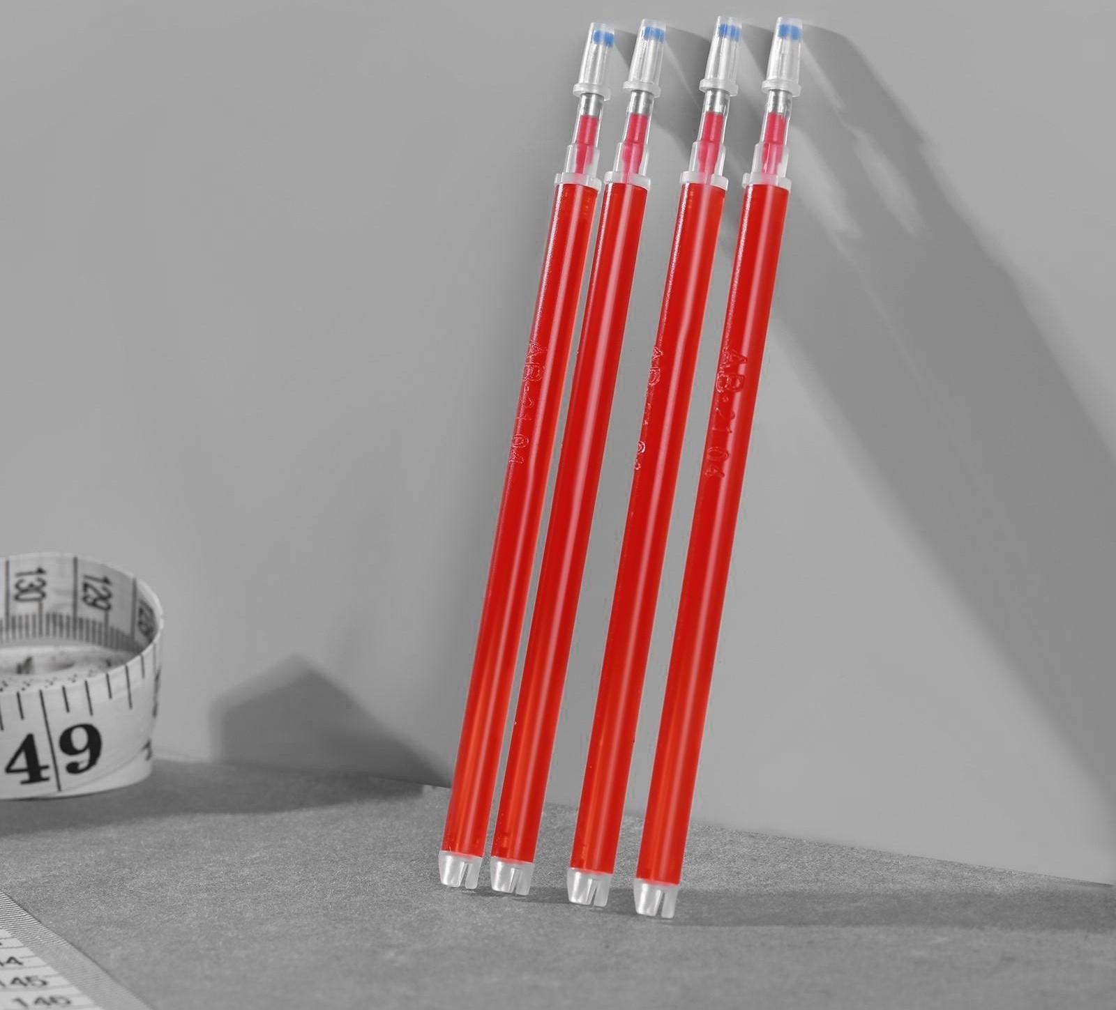 Набор стержней, термоисчезающие, 4 шт, цвет красный