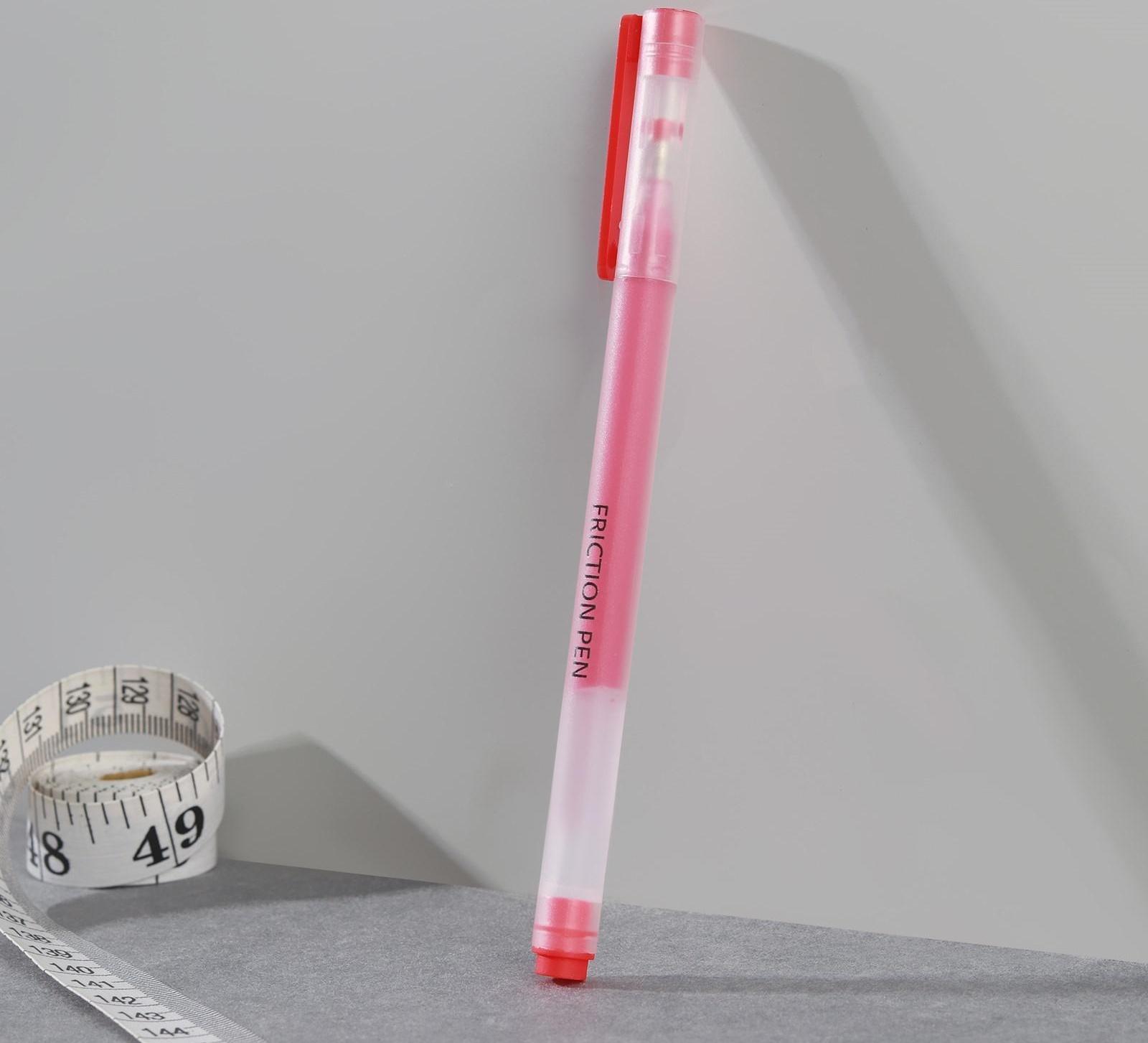 Ручка для ткани термоисчезающая, цвет красный