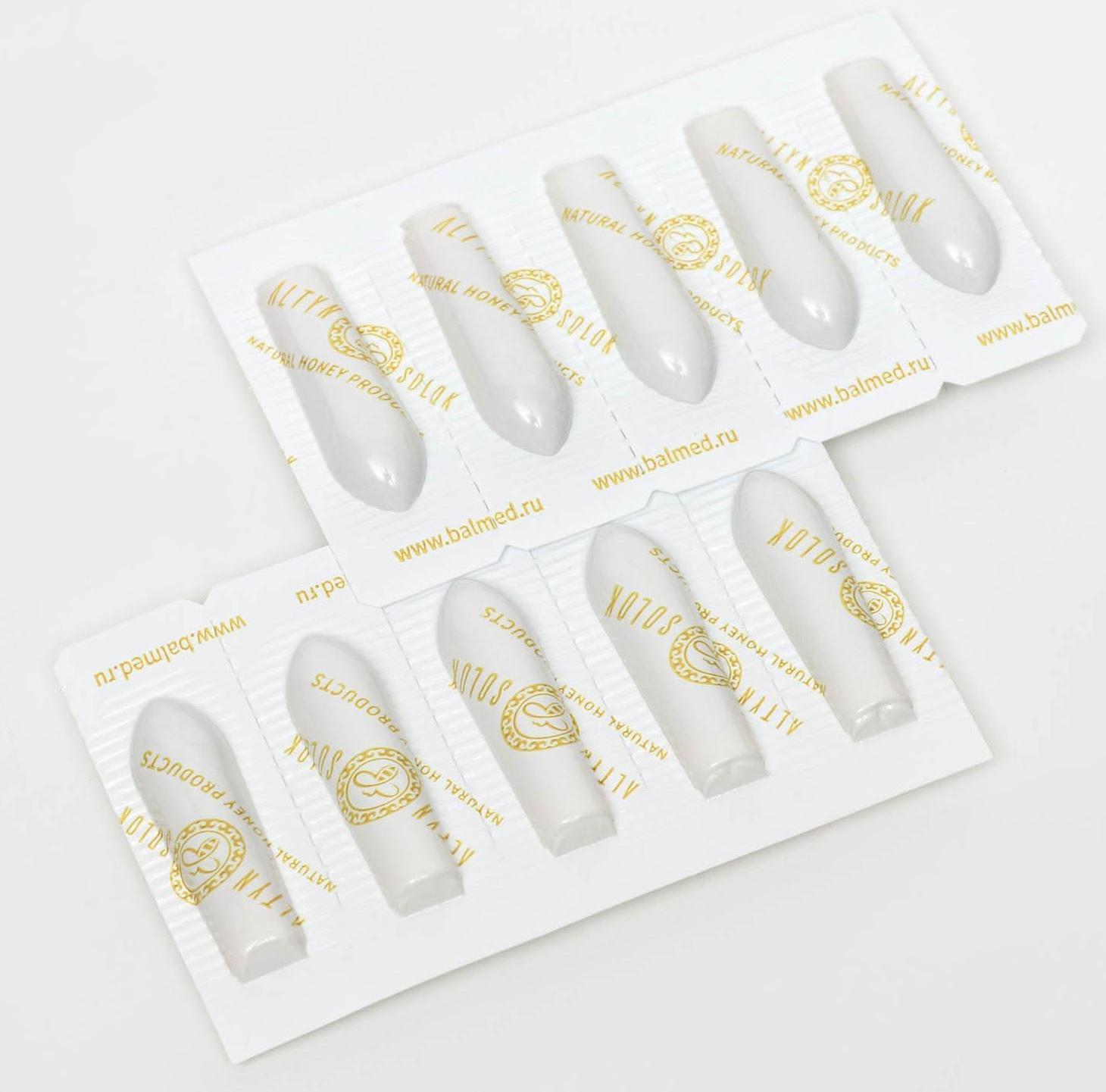 Крем-карандаш с прополисом и облепихой, 10 суппозиториев по 2 мл