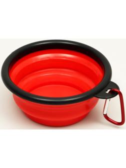 Миска складная, красная, 250 мл, 11 см