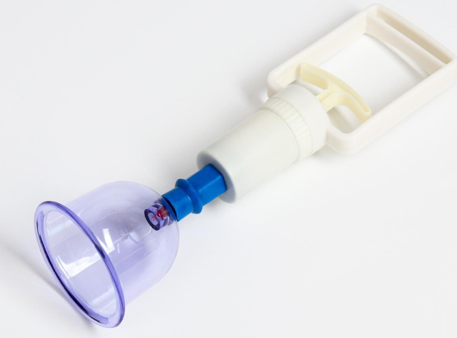 Банки акупункционного действия для вакуумного массажа, набор 6 шт.