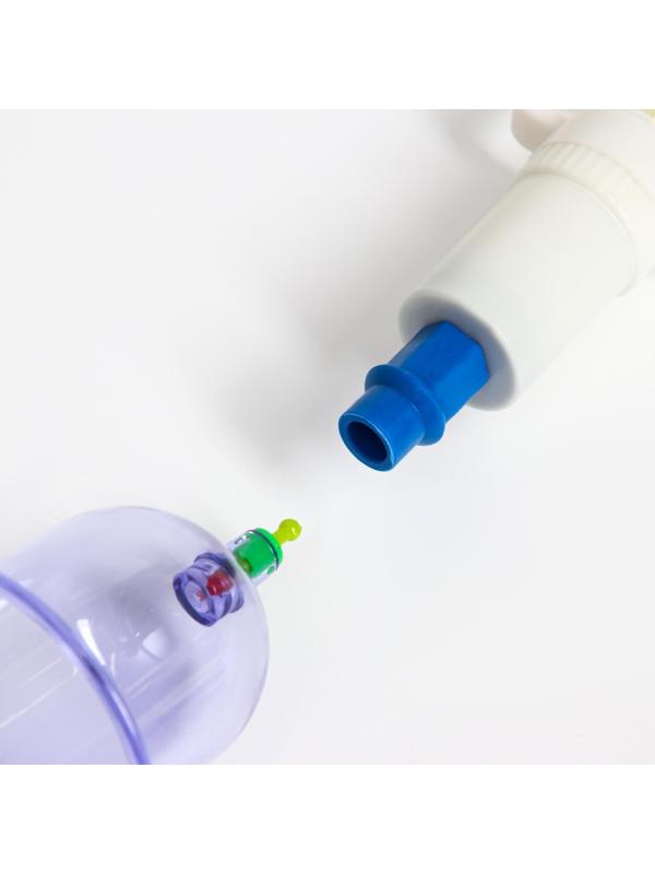 Банки акупункционного действия для вакуумного массажа, набор 6 шт.