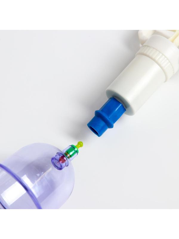 Банки акупункционного действия для вакуумного массажа, набор 12 шт.