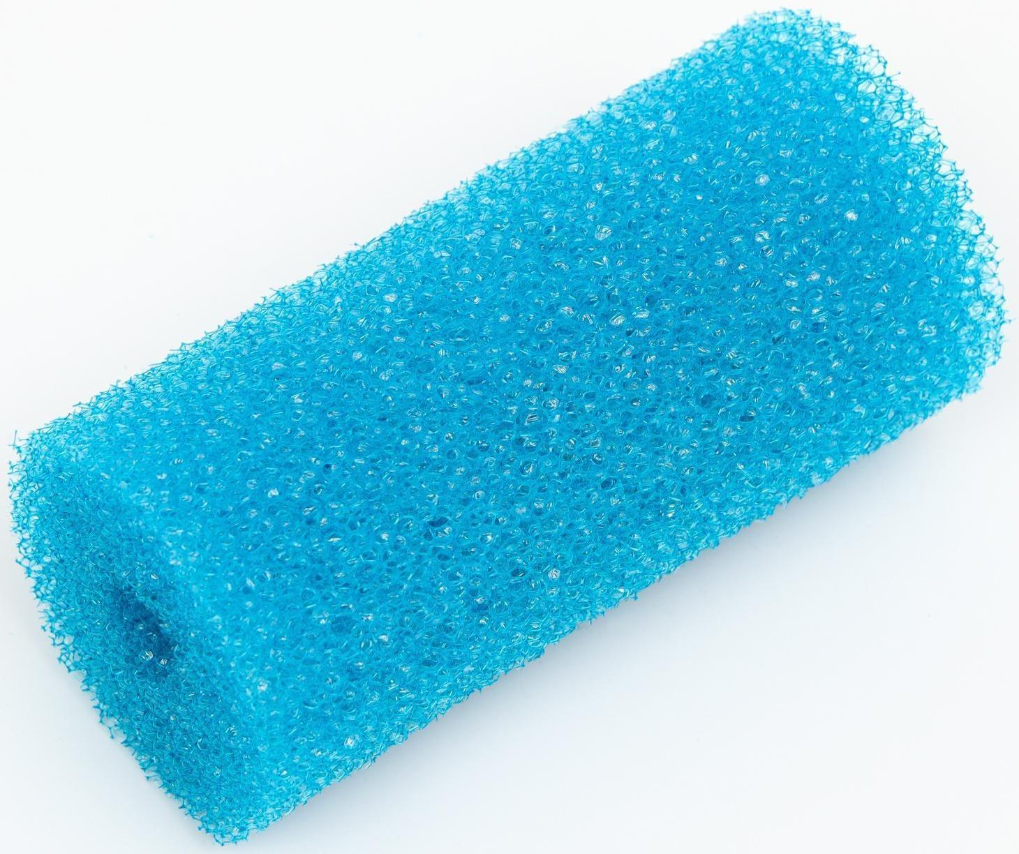 Губка круглая № 1, крупнопористая, 5 х 5 х 10 см, синяя