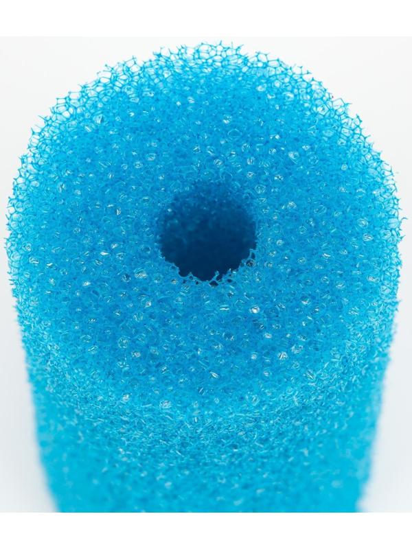 Губка круглая № 1, крупнопористая, 5 х 5 х 10 см, синяя