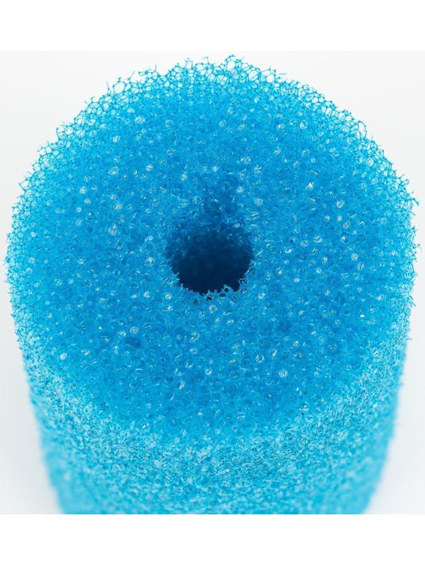 Губка круглая № 2, крупнопористая, 6 х 6 х 12 см, синяя