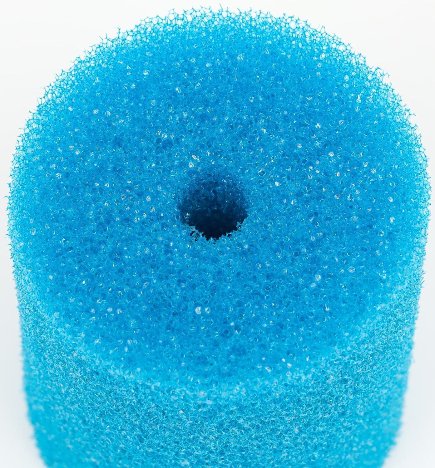 Губка круглая № 3, крупнопористая, 8 х 8 х 10 см, синяя