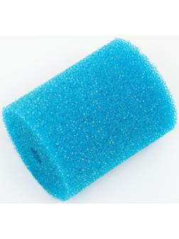Губка круглая № 3, крупнопористая, 8 х 8 х 10 см, синяя