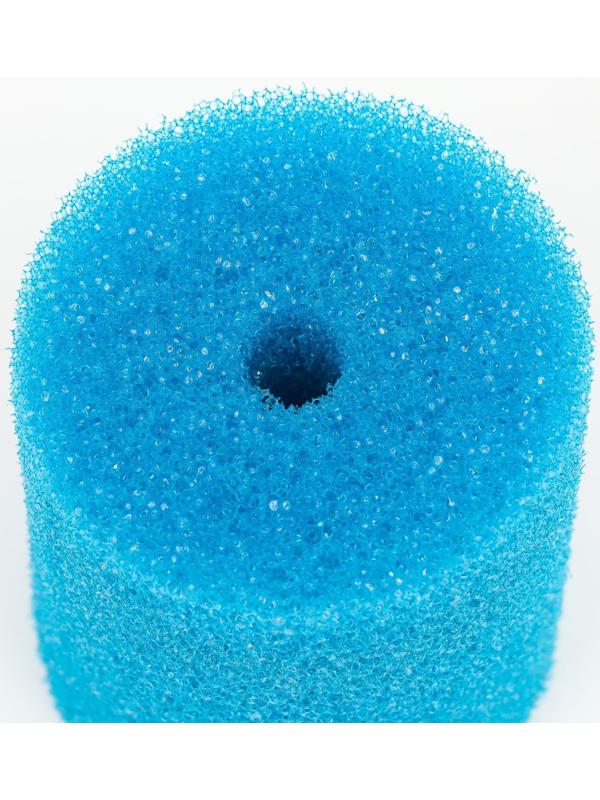 Губка круглая № 3, крупнопористая, 8 х 8 х 10 см, синяя