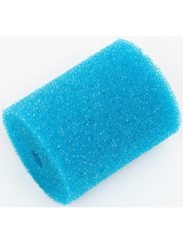 Губка круглая № 3, крупнопористая, 8 х 8 х 10 см, синяя