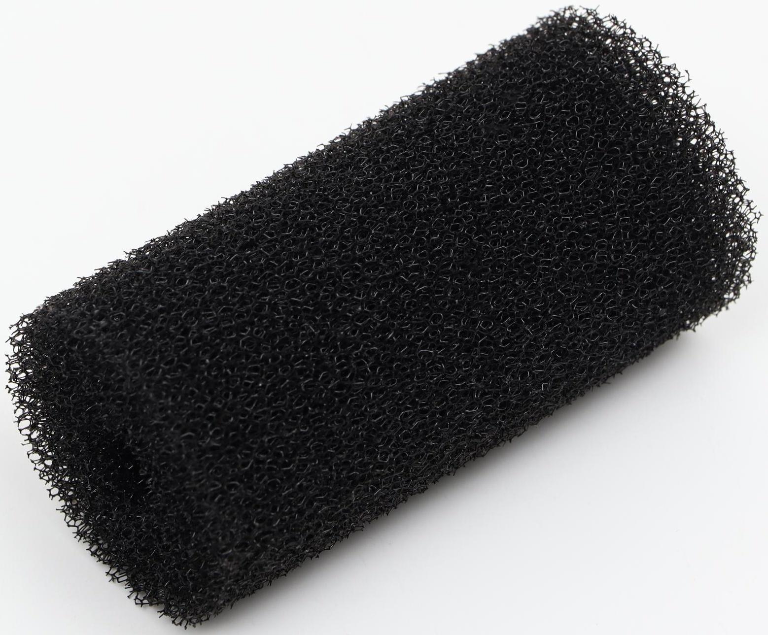 Губка круглая № 1, среднепористая 30 PPI, 5 х 5 х 10 см, черная