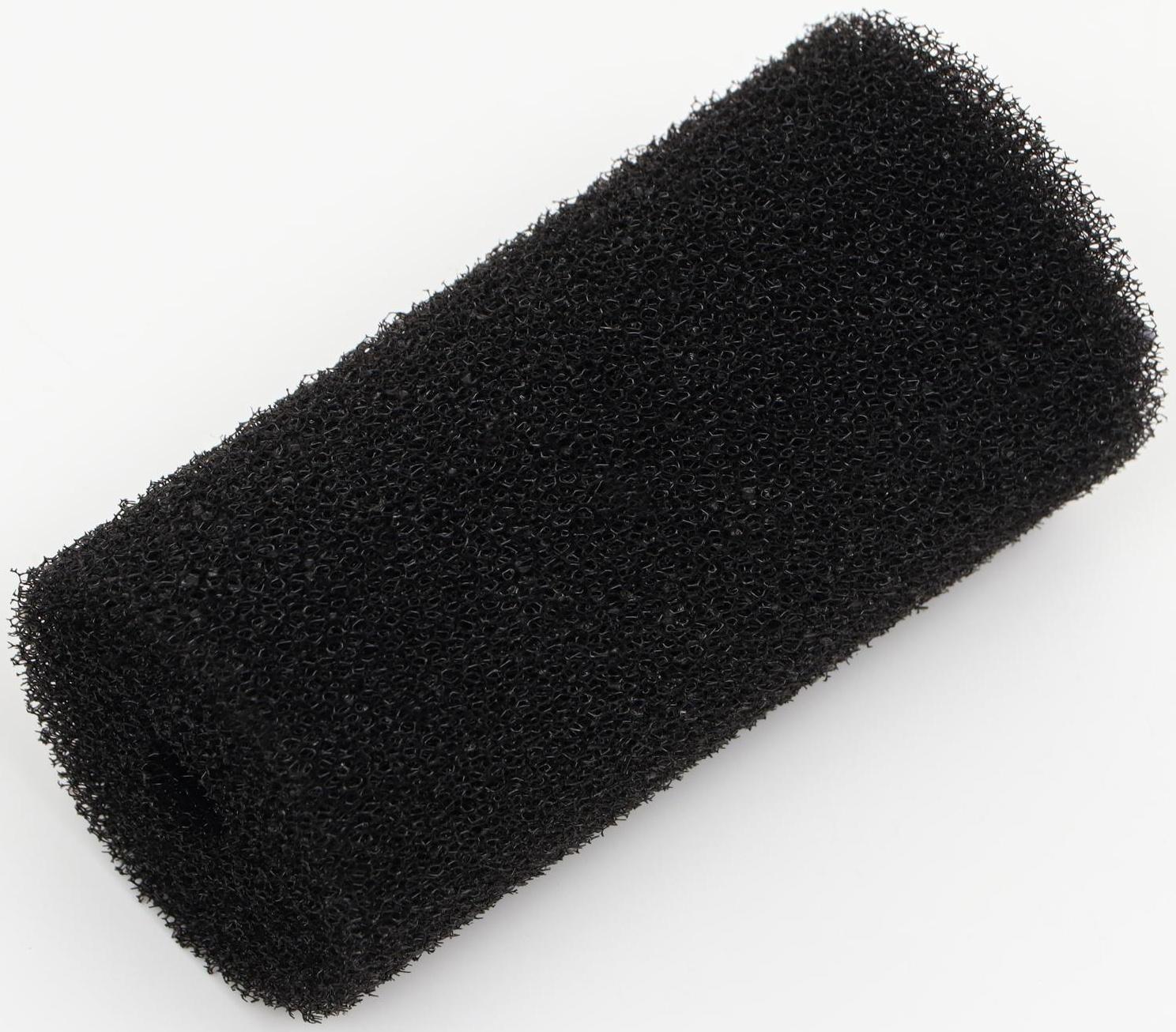 Губка круглая № 2, среднепористая 30 PPI, 6 х 6 х 12 см, черная