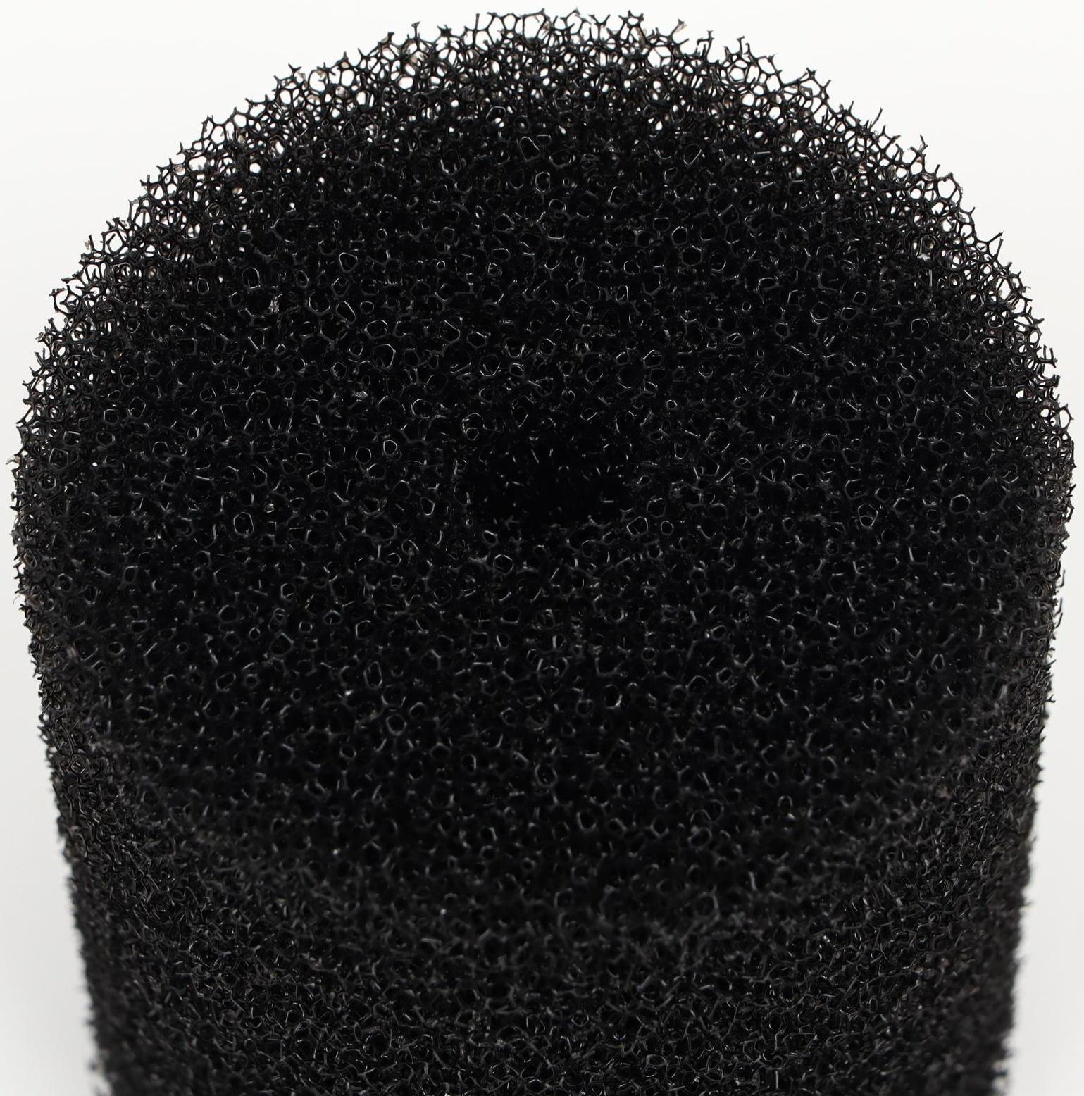 Губка круглая № 3, среднепористая 30 PPI, 8 х 8 х 10 см, черная