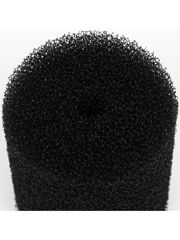 Губка круглая № 3, среднепористая 30 PPI, 8 х 8 х 10 см, черная