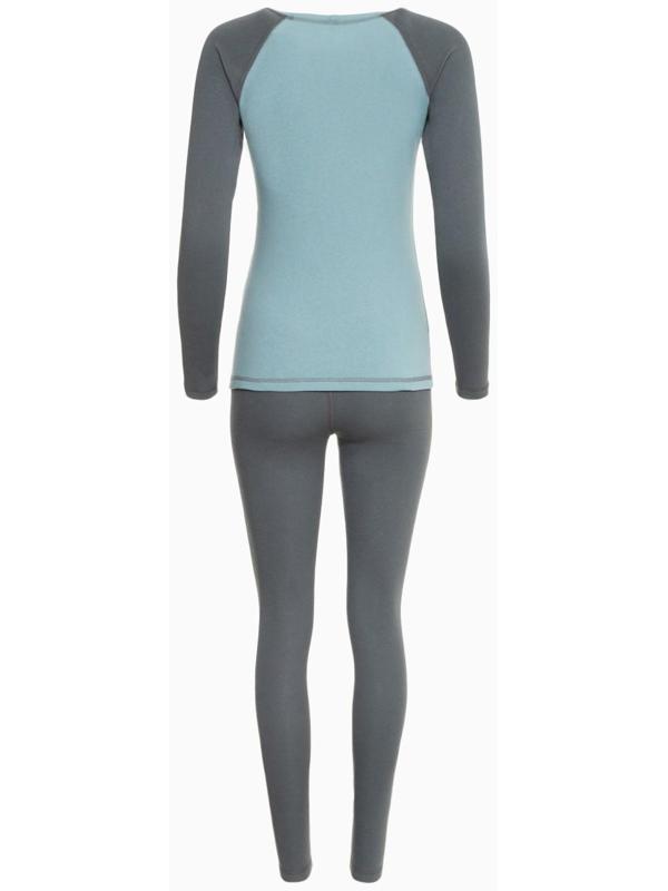 Термобельё женское (лонгслив, леггинсы) цвет серо-голубой, размер 44