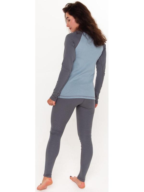 Термобельё женское (лонгслив, леггинсы) цвет серо-голубой, размер 46