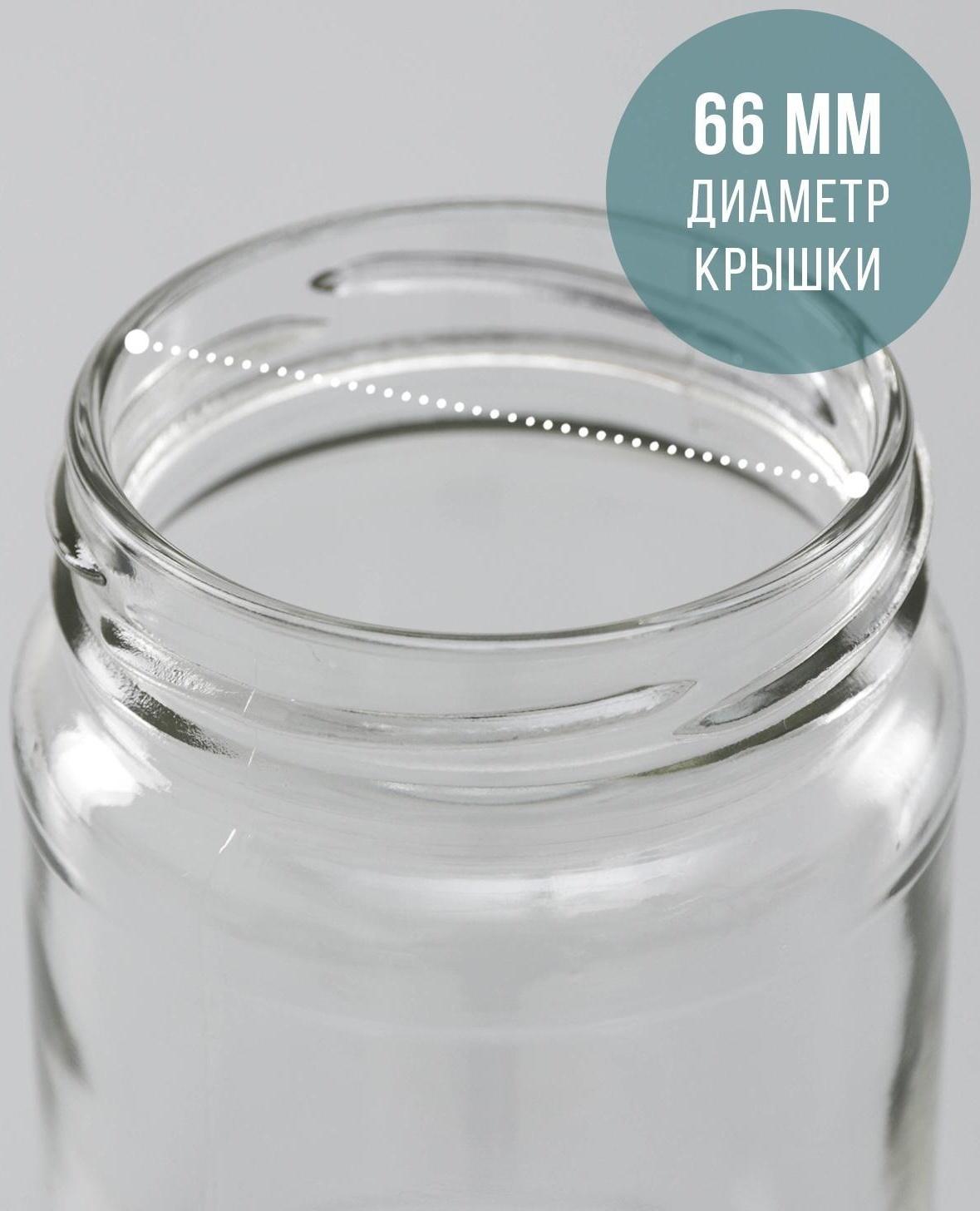 Банка стеклянная ТО-66 мм, 350 мл