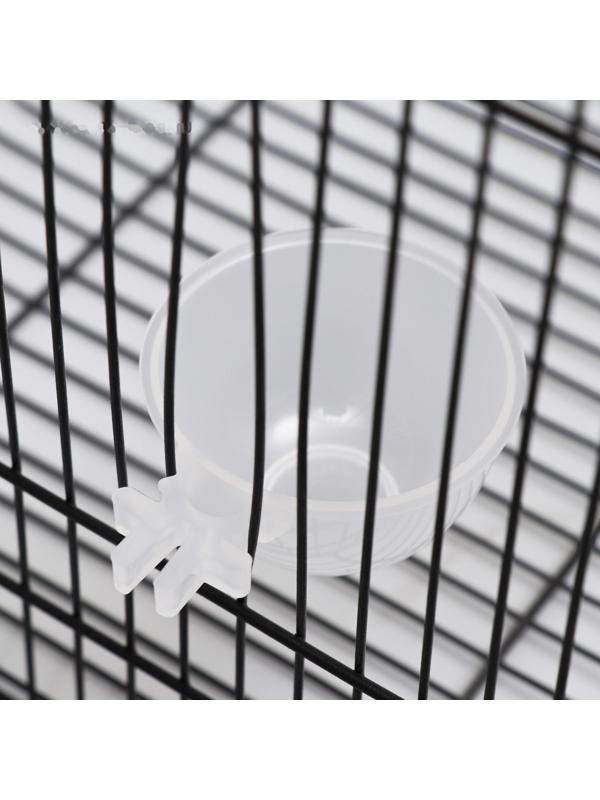 Миска для грызунов и птиц, 30 мл, прозрачная