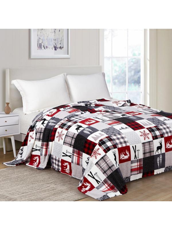 Плед 100х150см, корал-флис