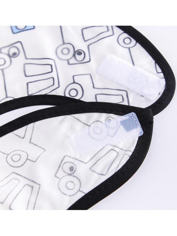 Нагрудник для кормления «Машины» непромокаемый на липучке, с карманом, р-р. 37х23х10