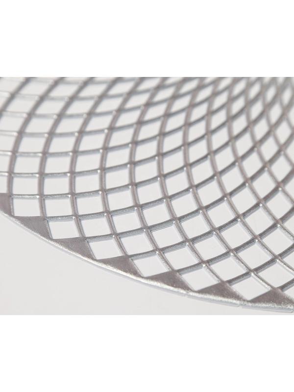 Набор салфеток сервировочных на стол Доляна «Вира», 4 шт, d=38 см, цвет серебряный