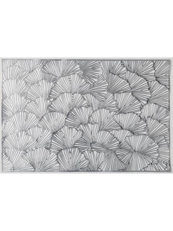 Набор салфеток сервировочных на стол Доляна «Веер», 4 шт, 30×45 см, цвет серебряный