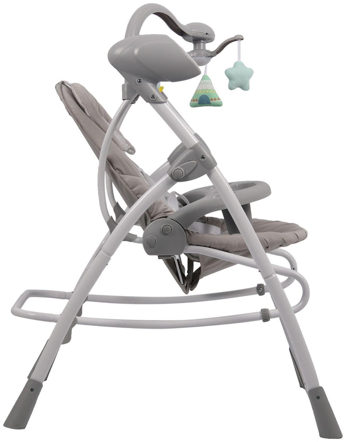 Электронные качели MISTY, серый, с адаптером, п/у, 12 мел., 5 скоростей