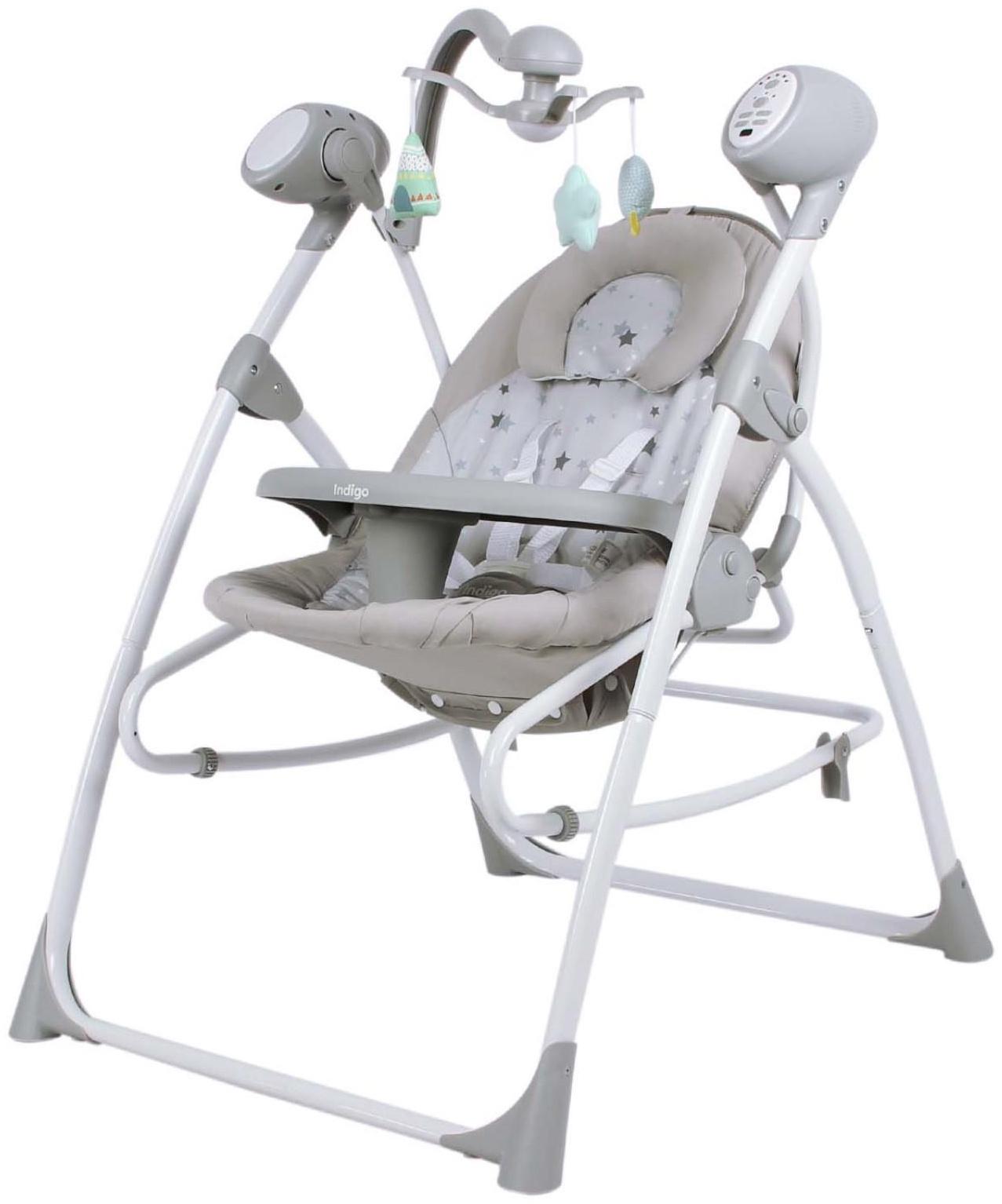 Электронные качели MISTY, серый, с адаптером, п/у, 12 мел., 5 скоростей