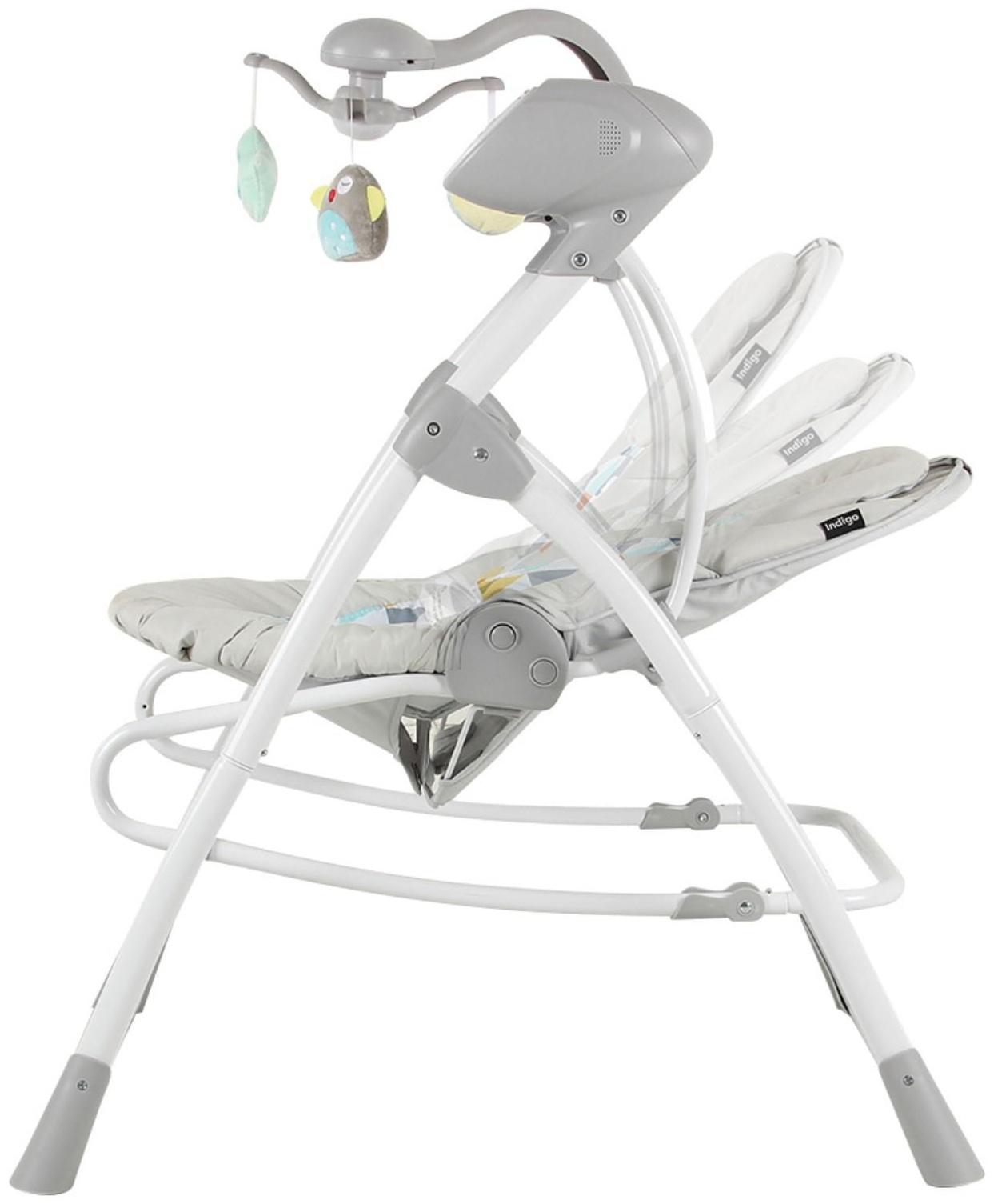 Электронные качели MISTY, серый, с адаптером, п/у, 12 мел., 5 скоростей