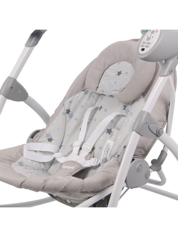 Электронные качели MISTY, серый, с адаптером, п/у, 12 мел., 5 скоростей