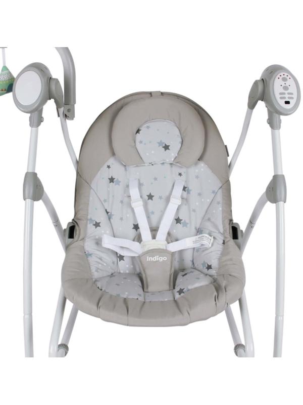 Электронные качели MISTY, серый, с адаптером, п/у, 12 мел., 5 скоростей