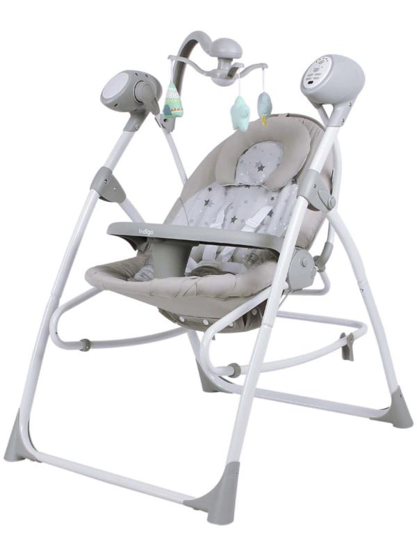 Электронные качели MISTY, серый, с адаптером, п/у, 12 мел., 5 скоростей