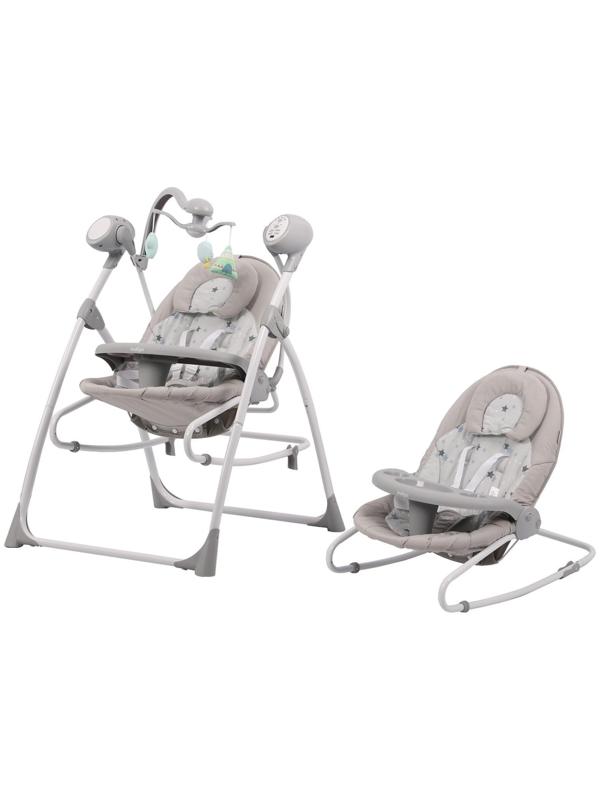 Электронные качели MISTY, серый, с адаптером, п/у, 12 мел., 5 скоростей