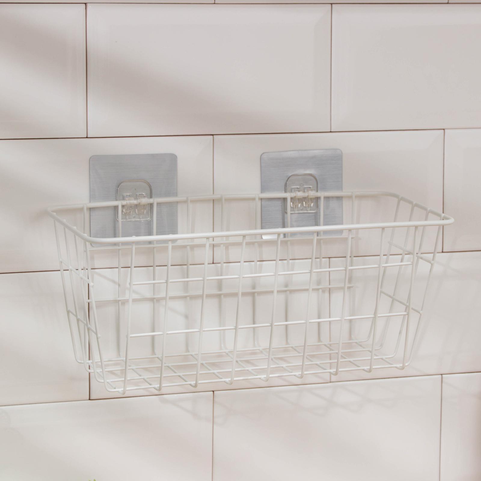 Корзина на липучках Доляна, 29×12×12 см, цвет белый