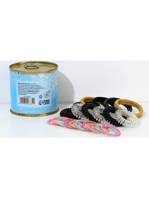 Набор резинок для волос (50 шт.) «Самой милой снежинке», МИКС