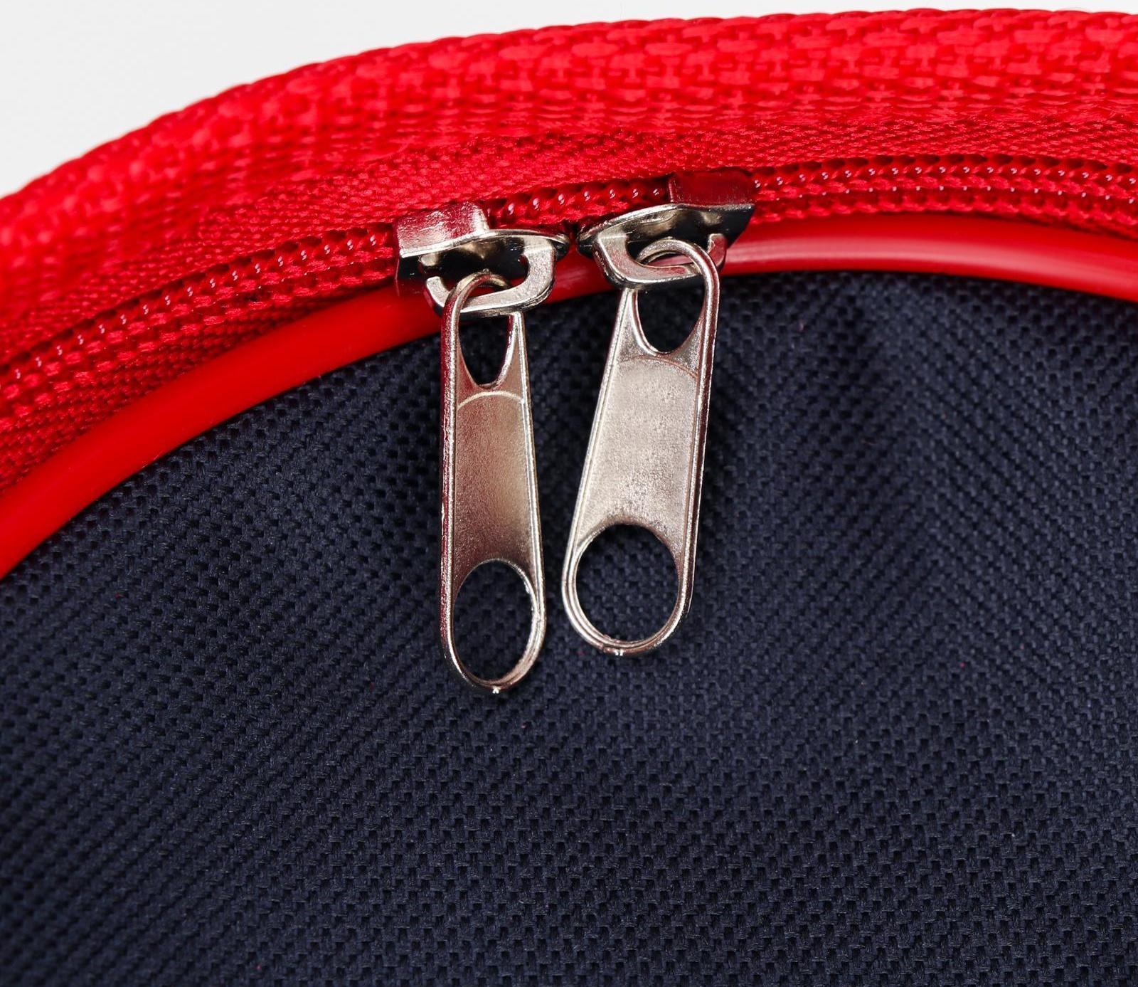 Сумка-переноска, каркасная, , 46 х 28,5 х 29 см, синий-красный