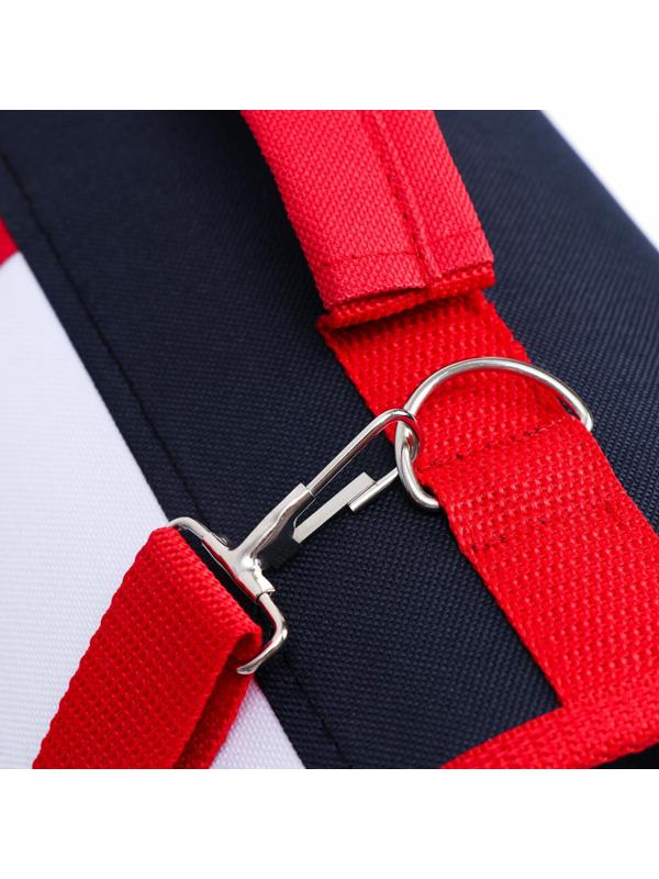 Сумка-переноска, каркасная, , 46 х 28,5 х 29 см, синий-красный