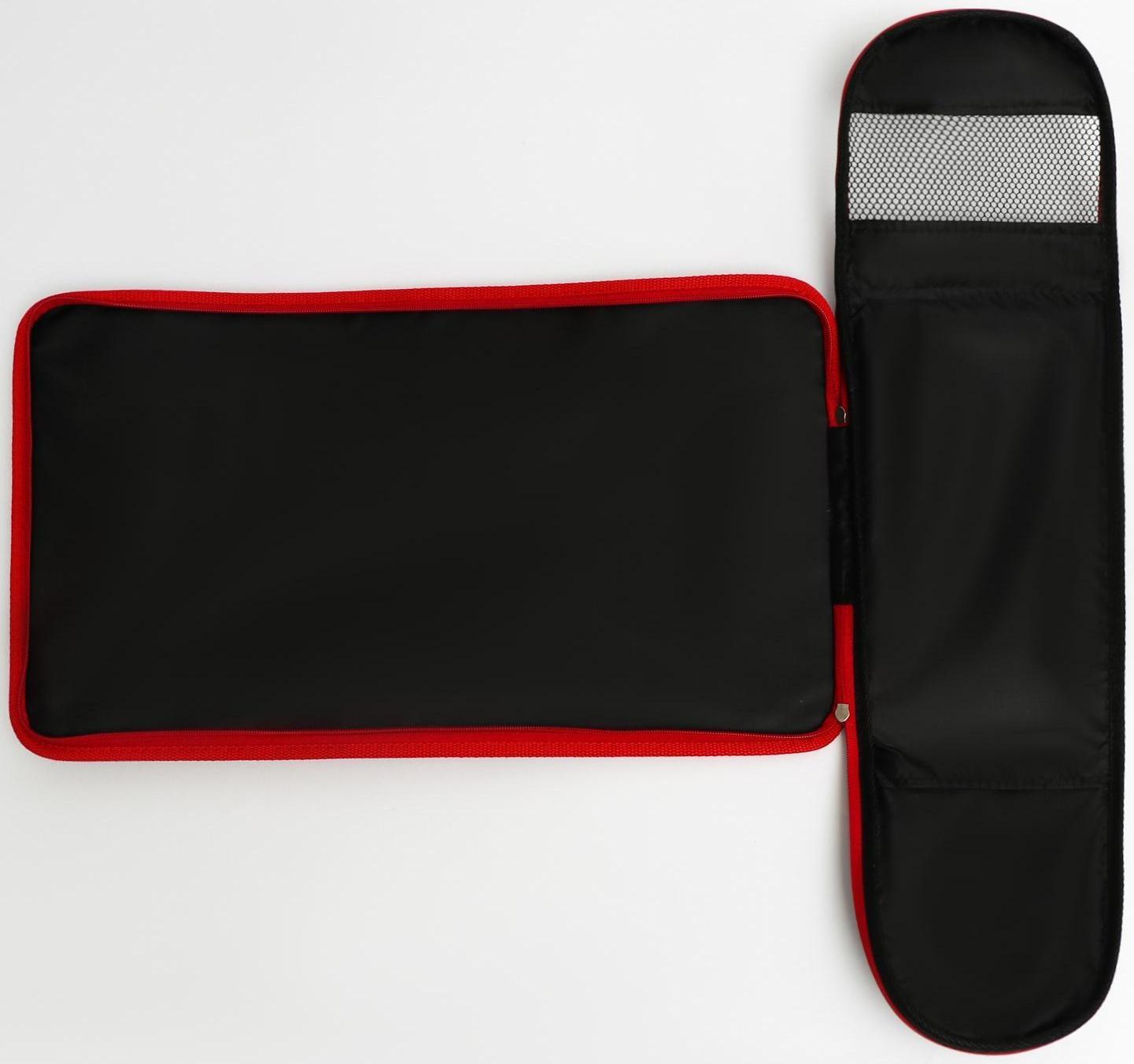 Сумка-переноска, каркасная, 31 х 20,5 х 22 см, синий-красный